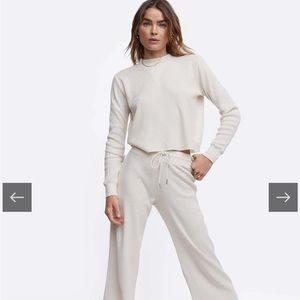 Mate the Label Organic Thermal Boxy Crop in Bone